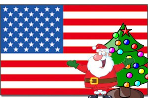 Fahne-USA-Weihnachten
